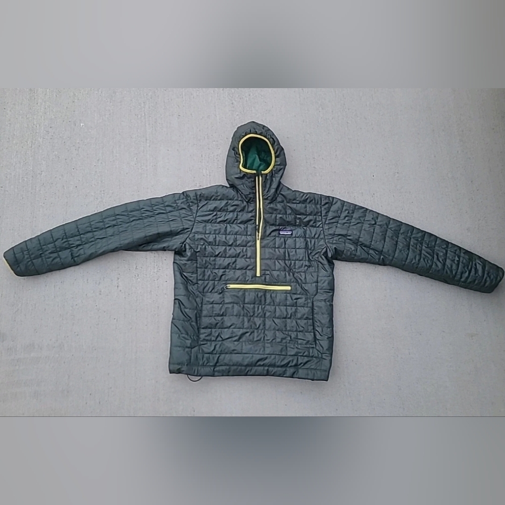 Patagonia Nano Puff Bivy Pullover Hoodie Primaloft MEN'S LARGE Pretty